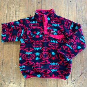 Patagonia Synchilla tribal print fleece